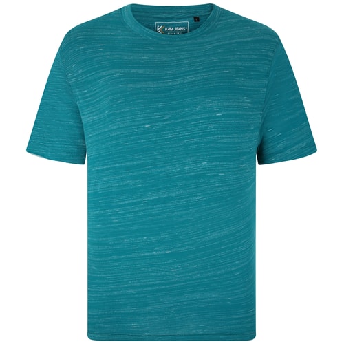 KAM Injected Crew Tee Teal Marl